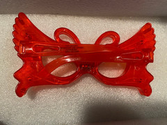 1 Child’s Red w/Flashing Lights Butterfly Glasses 5.5″(NO Lenses) Pre-Owned h2