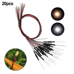 DIY Warm White LED Lights With Pre Wired Resistors For Railroad Layouts (20pcs)