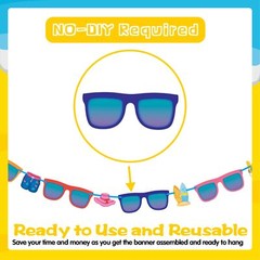 Summer Decorations Colorful Beach Sunglasses Banner Garland Party Supplies Gift