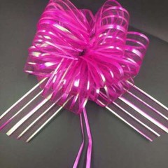 Decor Wedding Pull UK Wrap Party Organza Pom Gift Bow Bows Large 50mm Ribbon