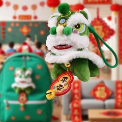 Dance Lion Hanging Ornament Stuffed Animal Toy Cartoon Sturdy Traditional