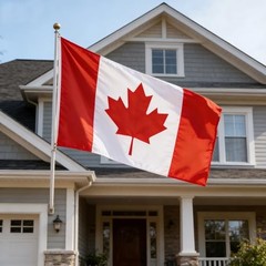 Flag, Flag of 3×5 Ft – Polyester Lightweight Flags with 2 Brass 1 Pc Canada