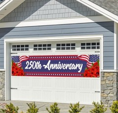 America 250th Anniversary Banner for Fence 4th of July Fourth of July Patriot…