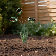 Rust Resistant Metal Flytrap For Sculpture for Outdoor Garden Yard Lawn Decor