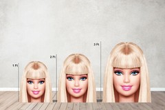 Barbie Head Prop, Doll Party Cutout, Barbie Birthday Party Decorations
