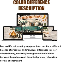 Polyester Retro Trailer Banner 71×43 – Perfect for Family Events & Parties