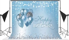 Birthday Photography Backdrop Banner Background Happy Birthday Party Decor 5x7ft