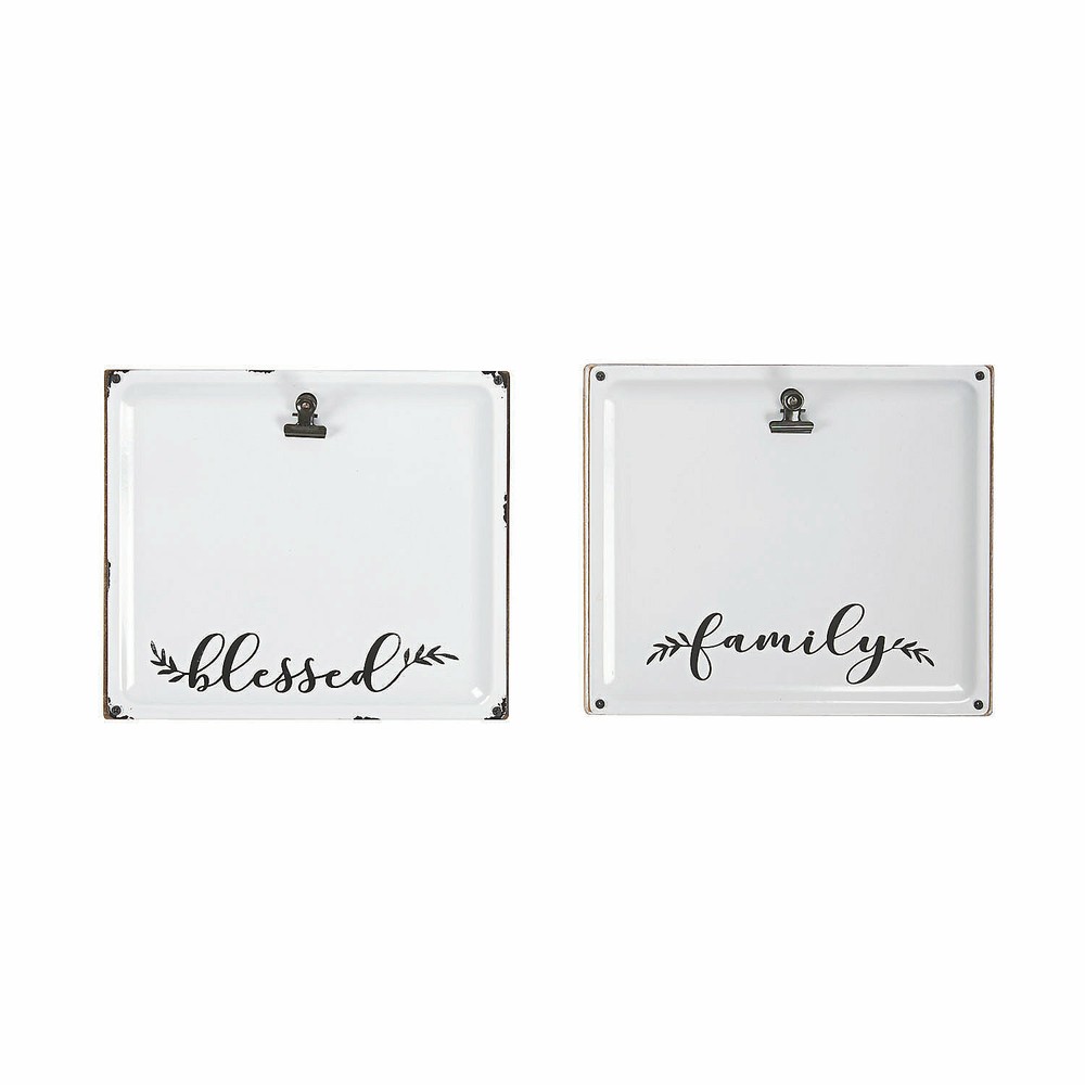 Positively Simple Blessed & Family Photo Clip Tabletop Signs, All Seasons, Home