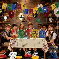 209pcs Wizard Birthday Party Decorations Set, Magic Theme Party Suppliers, Magic