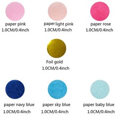 2 Pack Round Baby Gender Reveal Confetti Pink Blue 10mm 160 Grams Shower Decor