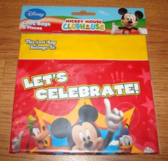 DesignWare Disney MICKEY MOUSE CLUBHOUSE – 56 Loot Bags, 16 Invitations