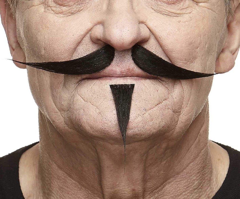 Self Adhesive Gentleman Fake Mustache and Soul Patch, Novelty, False Facial H…