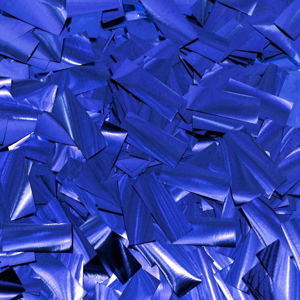 Blue Foil Metallic Strips Table Confetti Mylar Scatter Sprinkles Sequins 60g