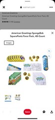 American Greetings SpongeBob SquarePants Favor Pack, 48-Count Birthday Party