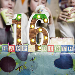 Pixel Light up Numbers Led Pixel Light for Home Birthday Party Decoration, Game