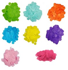 Multicolor Round Tissue Paper Confetti 8000 PCS 1 Inch Wedding Birthday Decor