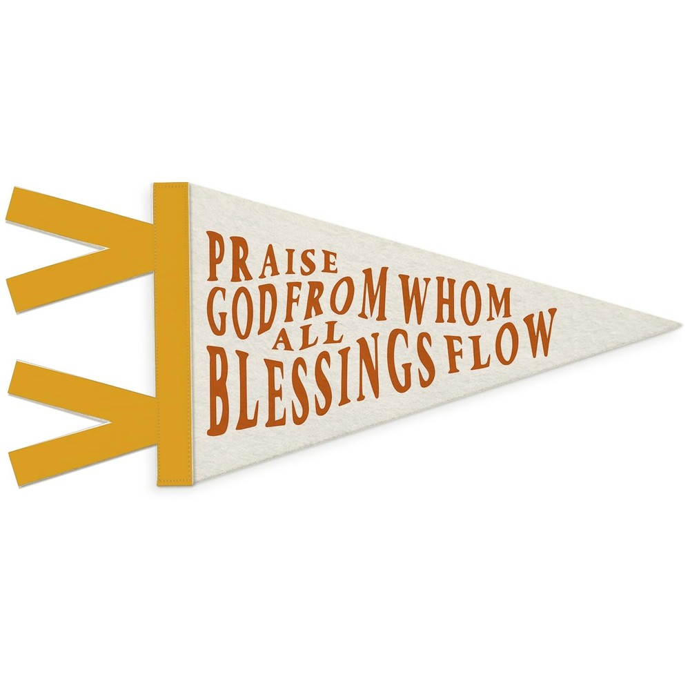 Christian Nursery Wall Decor, Praise God from Whom All Blessings Flow Christi…