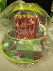 Gamer party supplies, MINECRAFT theme balloons, gamer shirt Kid M, bday hats