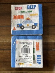 Birthday Party Partyware Trucks construction Traffic Jam Plates Cups ￼ napkins+