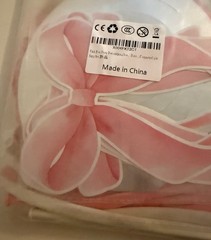 36pc Pink White Bow Coquette Balloons & Hanging Swirl Birthday Decorations Decor