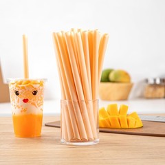 Restaurantware Straws 1000 Count 9 Inch Jumbo Plastic Boba Smoothie Straws Wide