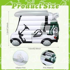 Golf Theme Birthday Decoration Large Inflatable Golf Cart 63″ PVC Balloon Blow