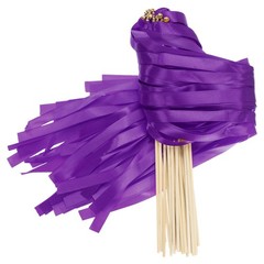 30 Pcs Ribbon Sticks Chromatic Silk Ribbon for Wedding, Purple