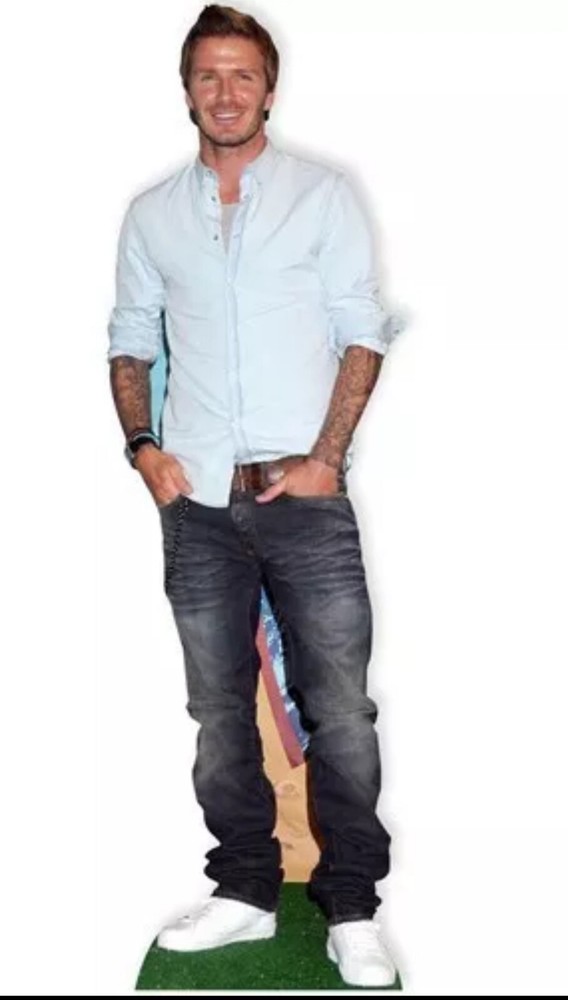 David Beckham Casual Lifesize Cardboard Cutout 181cm