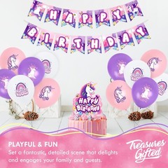 Unicorn Latex Balloons 12 Pk Pink White Purple Balloons