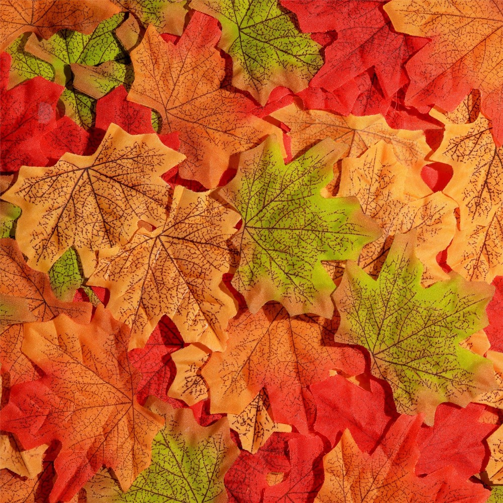 SITUMEIZI Fall Leaves Fake Decorations for Home Autumn 200, A Colors