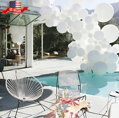Premium Elegant 140-Pc Matte White Balloon Set for All Occasions – Various Sizes