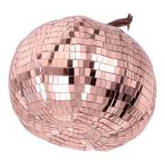 Disco Halloween Decor: Disco Pumpkin Adornment With Mirror Finish – Party