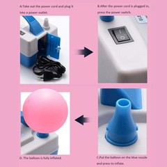 Balloon Pump ,Pump for Balloons,Portable Dual Nozzle Balloon Inflator/Blower …