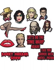 Rocky Horror Picture Show Multicolor Paper Cutouts (7″-13″) 12 Piece
