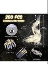 200PCS Light up Wands for wedding, Wedding Wands Streamers with 3 Colorful Fl…