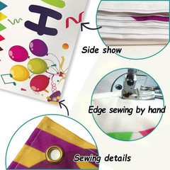 Happy Birthday Banner 118″ x 19.7″ Outdoor Indoor Yard Party Decoration