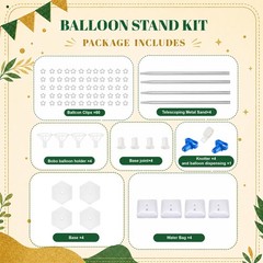 Balloon Column Stand Set of 4, 6.6ft Adjustable Balloon Arch Stand for Floor …