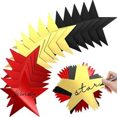 Customizable 6-Inch Star Cutouts – 80 Pieces for Classroom & Party Decor
