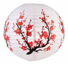 Quasimoon 16″ Japanese Plum Tree II Paper Lantern
