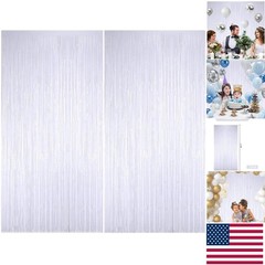 Elegant 3.28 ft Tinsel Fringe Curtains – Perfect Decoration for Any Celebration