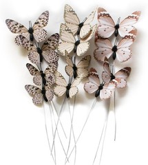 DIY Light Pink Butterfly Decorations – 12 Pack Perfect for Floral Arrangements