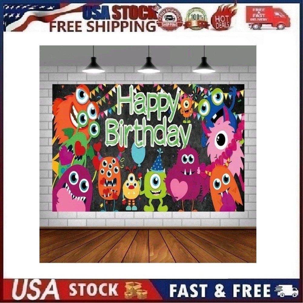 31 pc MONSTER BASH Birthday Party Supplies. Please read description below