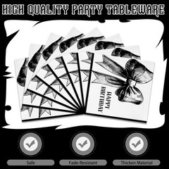 Gothic Birthday Decorations 210 Pcs Tabbed Party Kit Gothic Halloween Happy