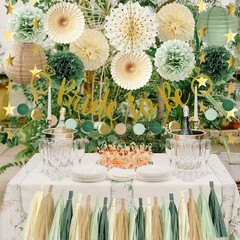 Sage Green Bachelorette Party Decorations Bridal Shower Decor Set Wedding Suite