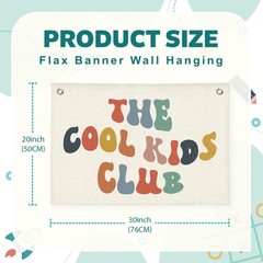 Reading Corner Decor for Classroom，The Cool Kids Club Linen Banner，Playroom D…