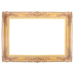 Vintage Decor Gold Photo Booth Frame Prop Antique Looking Cardboard Picture F…