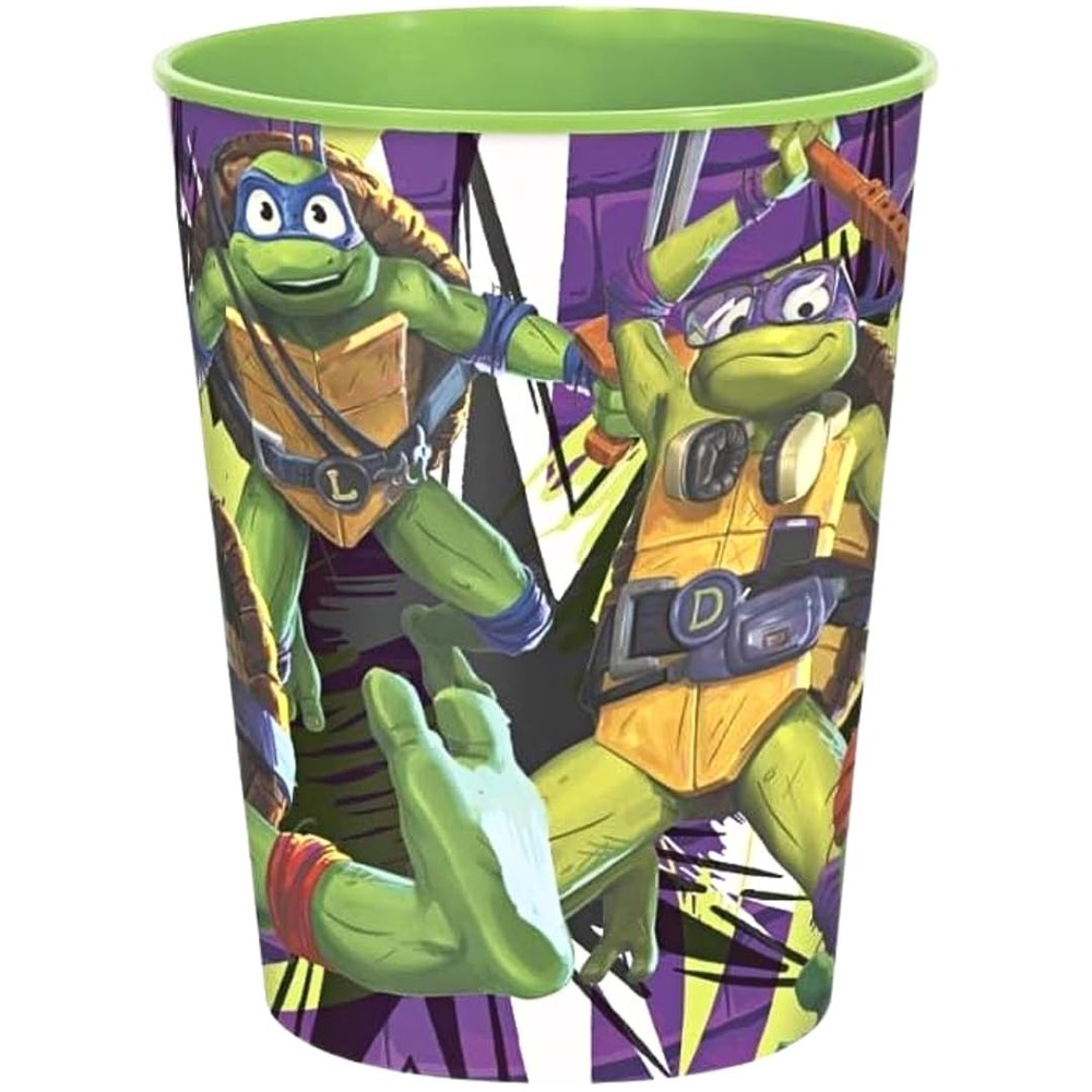 Unique Ninja Turtles Plastic Stadium Cup 16oz Multicolor 1 Count Functional