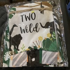 Two Wild Birthday Party Decorations, Two Wild Banner, Animal Birthday
