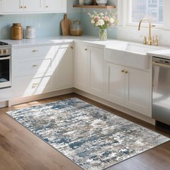 TTelephant 3×5 Area Rug Washable 3′ x 5′ (Rectangular), Abstract-multi