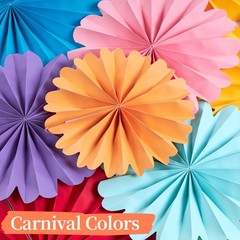 10 PCS Paper Flowers Decorations For Wall Fans Fiesta Mexican Party Decor Art